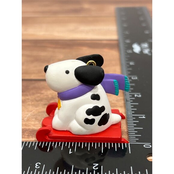 1996 HALLMARK KEEPSAKE ORNAMENT QX5699 GRANDSON PUPPY ON SLED - Picture 6 of 9